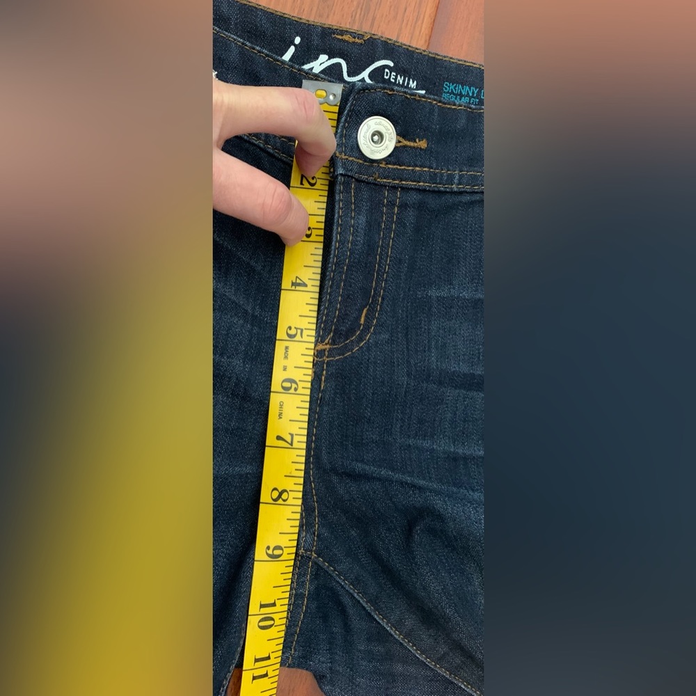INC Denim Skinny Leg, Regular Fit - Picture 2 of 10